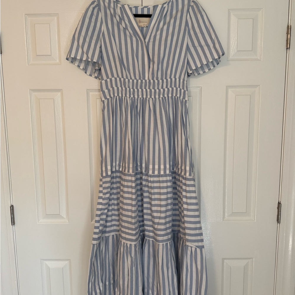 Anthropologie Somerset Blue and White Dress - NWT!